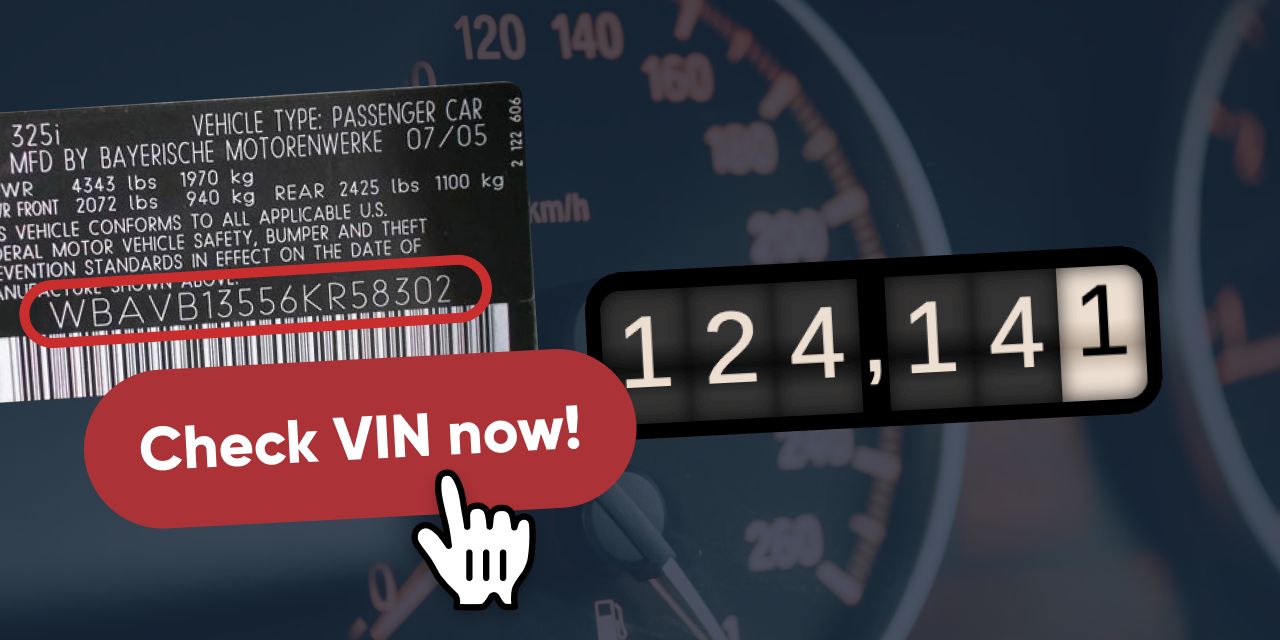 How to check mileage by vin code